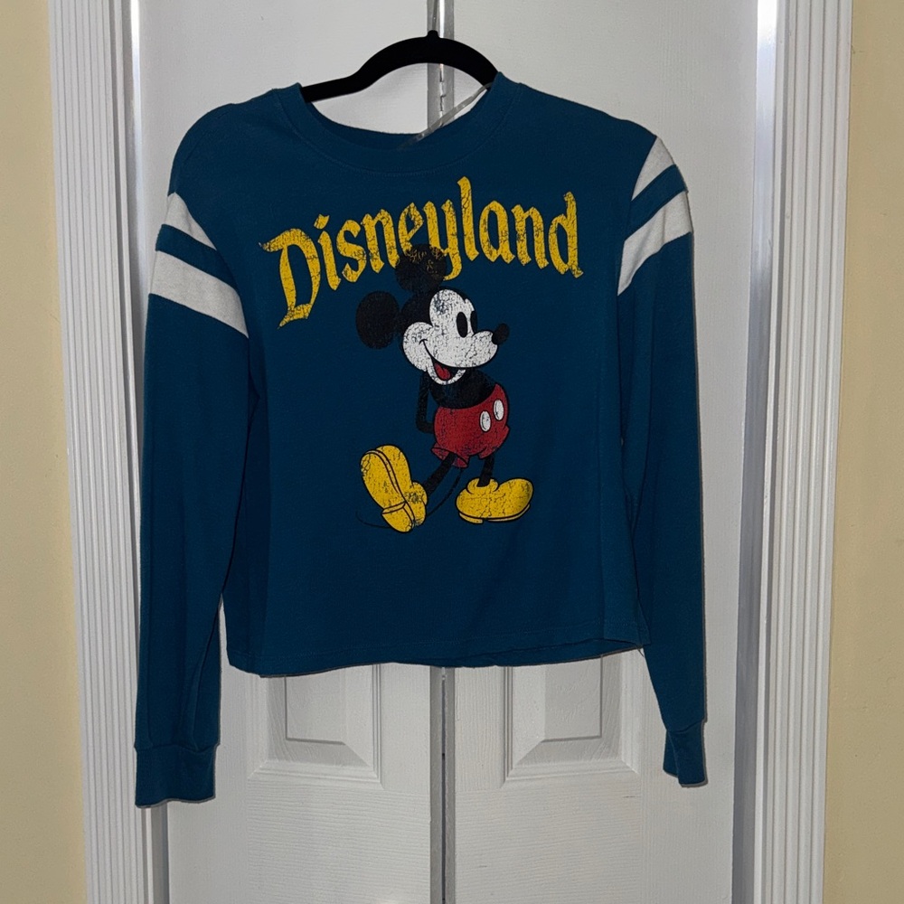 Disney Blue Long Sleeve Mickey Mouse Sweater